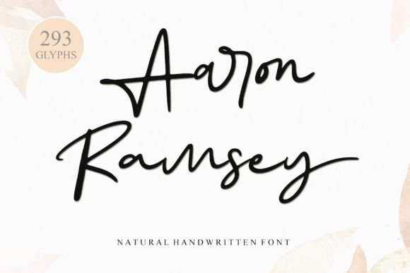 Aaron Ramsey Font: A Handwritten Typeface for Campaign Design