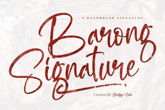 Barong Signature: The Perfect Handwritten Font for Crafters