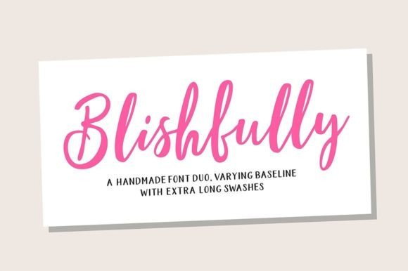 Blishfully: A Playful Font Duo for Polished Branding