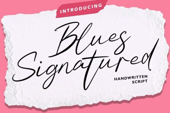 Blues Signatured Brings Bold Script Energy to Editorial Design