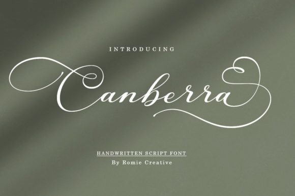 Canberra Font: A Handwritten Typeface for Digital Branding