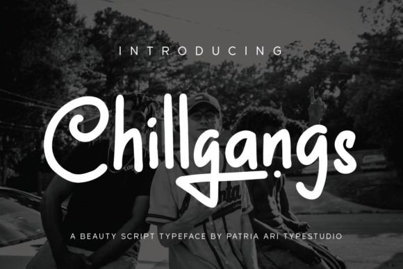 Chillgangs: A Handwritten Font for Crafters and Small Shop Owners
