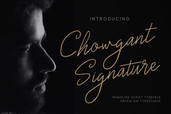 Chowgant Signature Brings Handwritten Warmth to Brand Design