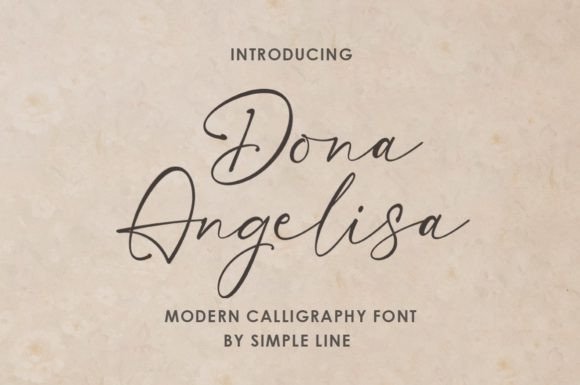 Dona Angelisa: A Modern Script Font for Small Business Branding