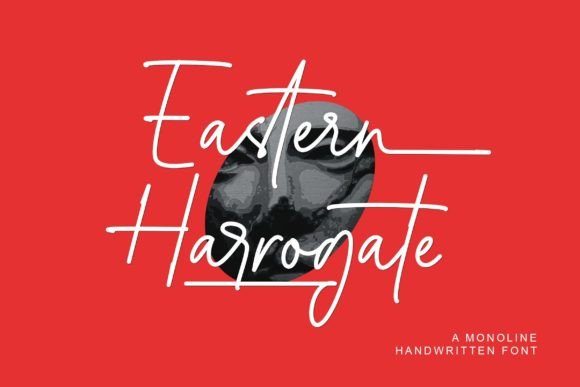 Eastern Harrogate: A Monoline Handwritten Font That Works