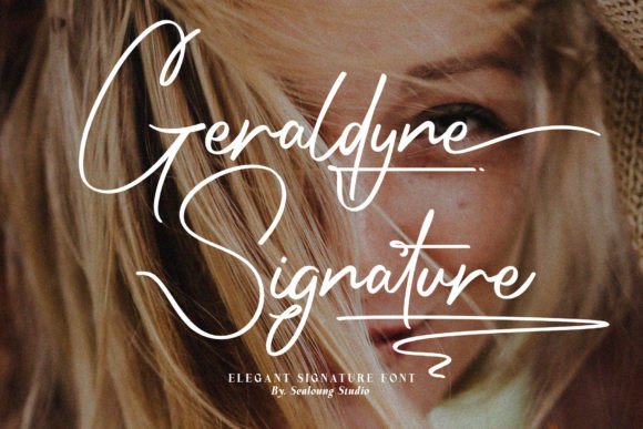 Elevate Your Editorial Design with the Geraldyne Signature Script Font