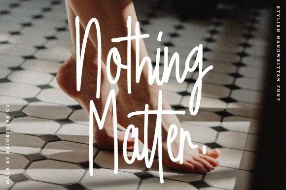 Nothing Matter: A Handwritten Font That Earned Its Place in My Web Layout