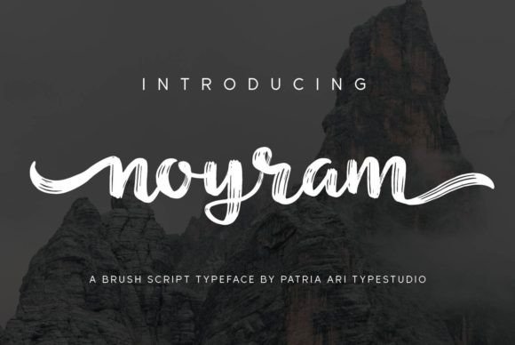 Noyram Font: A Handwritten Typeface for Editorial Design and Publishing