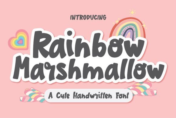 Rainbow Marshmallow: A Handwritten Font for Shop Branding