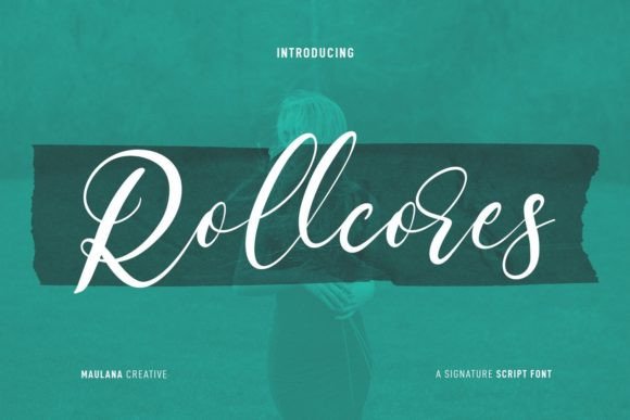 Rollcores: A Script Typeface Built for Editorial Elegance