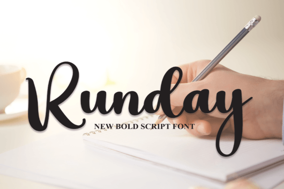 Runday Font: A Script Typeface for Editorial Design
