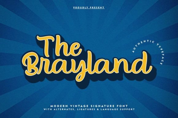 The Brayland Script Font for Web Design and Digital Branding