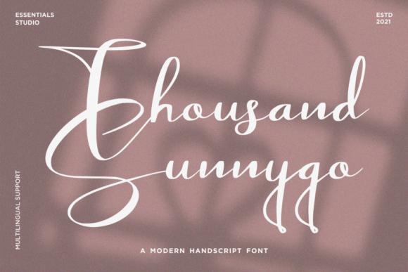 Thousand Sunnygo Font Review: A Handwritten Typeface for Real Branding Work