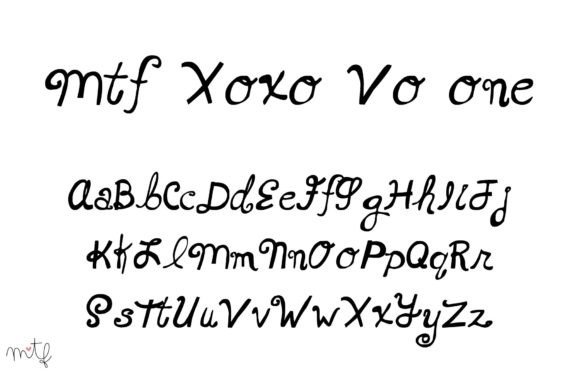 Xoxo Vo One: A Handwritten Font for Handmade Product Design