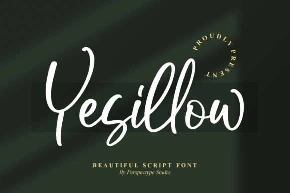Yesillow: A Handwritten Script Font for Crafters and Product Makers