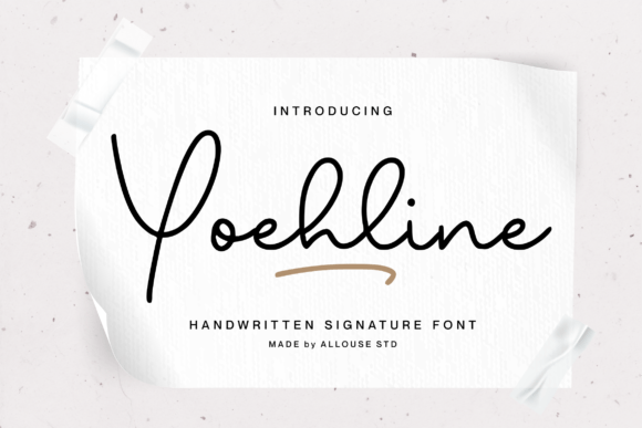 Yoehline: A Handwritten Font for Modern Web Design